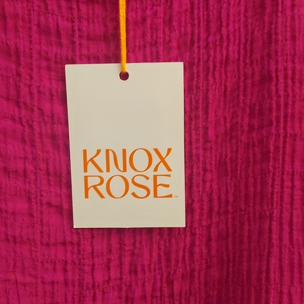 KNOX ROSE Magenta Tiered Sleeveless Baby Doll Dress - Picture 11 of 12